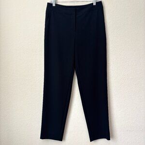 St. John Caviar Essential Black Tapered Trouser Pants Work Career Office